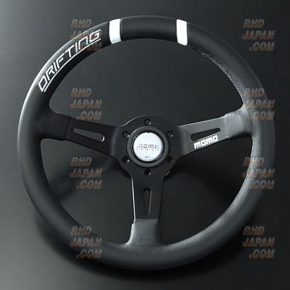 MOMO Drifting Steering Wheel 330mm - White - RHDJapan